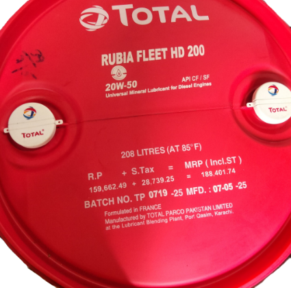 Total Rubia Fleet HD 200 (20W-50)-208L