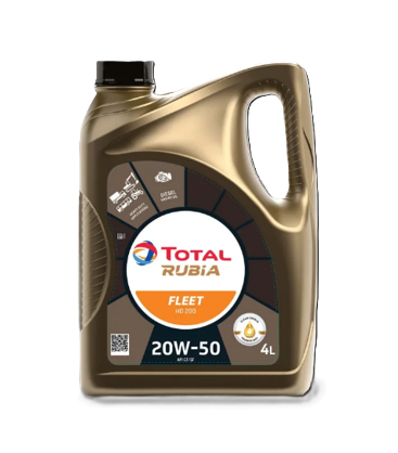 ٹوٹل روبیا فلیٹ HD 200 (20W-50)-4L 
